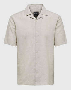 ONLY&SONS ONSCAIDEN LIFE SS SOLID RESORT LINENNOOS