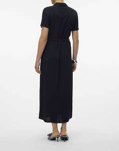 VERO MODA VMEASY JOY S/S LONG SHIRT DRESS WVN GA
