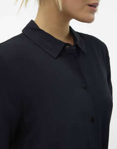VERO MODA VMEASY JOY S/S LONG SHIRT DRESS WVN GA