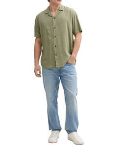TOM TAILOR RELAXED VISCOSE LINEN SHIRT РИЗА ЗА МЪЖЕ