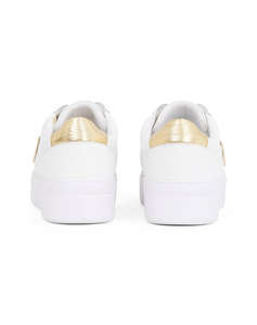 TOMMY HILFIGER PLATFORM COURT SNEAKER METALLICS