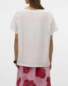 VERO MODA VMDINA S/S BOAT NECK TOP JRS BTQ GA