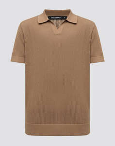 KARL LAGERFELD KNIT POLO 1/2
