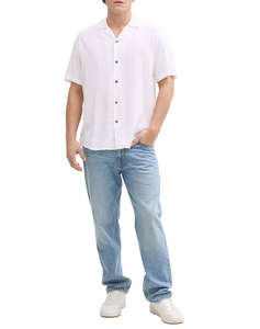 TOM TAILOR RELAXED VISCOSE LINEN SHIRT РИЗА ЗА МЪЖЕ