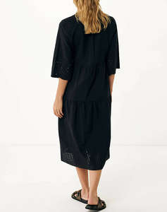MEXX Linen eyehole embroidery dress