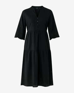 MEXX Linen eyehole embroidery dress