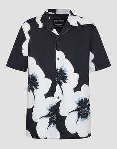 ANTONY MORATO MMSS00171FA430630 MIN OF 6 SHIRT HONOLULU REGULAR STRAIGHT FIT IN PRINTED COTTON VISCOSE BLEND FABRIC WITH LOGOED METAL BADGE РИЗА ЗА МЪЖЕ