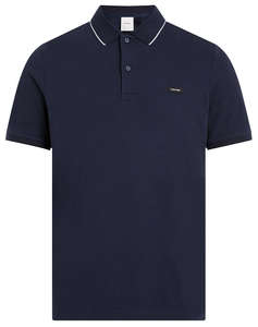 CALVIN KLEIN STRETCH PIQUE TIPPING POLO