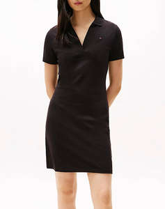 TOMMY HILFIGER SLIM OPEN NK POLO DRESS SS