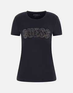 GUESS CN SS LOGO LACE TEE ДАМСКА ТЕНИСКА