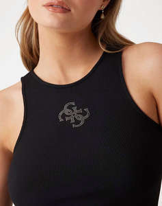 GUESS NEW SL ROUND NK GUENDALINA TOP ДАМСКА ТЕНИСКА
