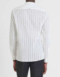 ANTONY MORATO MMSL00668FA440063 MIN OF 6 SHIRT MADRID REGULAR STRAIGTH FIT IN EMBROIDERED POPELINE COTTON FABRIC WITH LOGOED METAL BADGE РИЗА ЗА МЪЖЕ