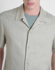 ANTONY MORATO MMSS00189FA400099 MIN OF 6 SHIRT HONOLULU RELAXED STRAIGHT FIT IN SOFT TOUCH VISCOSE LINEN BLEND FABRIC РИЗА ЗА МЪЖЕ