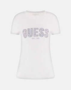 GUESS CN SS LOGO LACE TEE ДАМСКА ТЕНИСКА