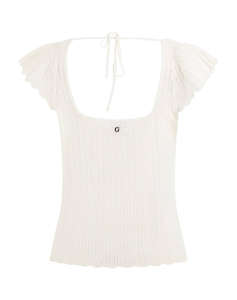 GUESS SS SN POINTELLE LAUREL SWTR ДАМСКА ТЕНИСКА
