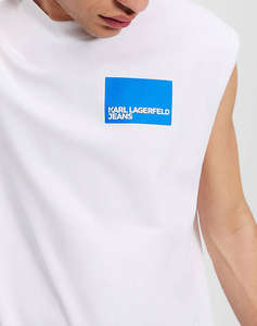 KARL LAGERFELD KLJ RELAXED BOX LOGO TANK