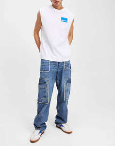 KARL LAGERFELD KLJ RELAXED BOX LOGO TANK