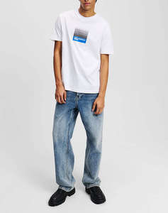 KARL LAGERFELD KLJ REG BOX FADE LOGO TEE