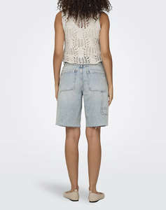 ONLY ONLLIZZY LIFE SL CROCHET TIE VEST KNT