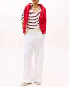 TOMMY HILFIGER ESS LINEN TAILORED STRAIGHT PANT