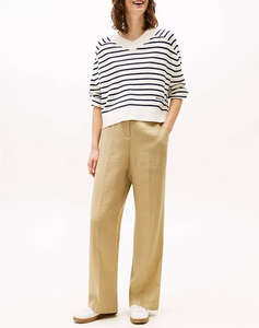 TOMMY HILFIGER ESS LINEN TAILORED STRAIGHT PANT