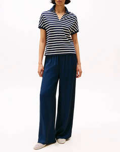 TOMMY HILFIGER LYOCELL OPEN-NK RELAXED POLO SS
