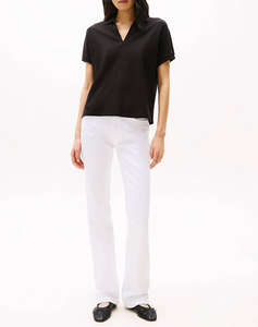 TOMMY HILFIGER LYOCELL OPEN-NK RELAXED POLO SS