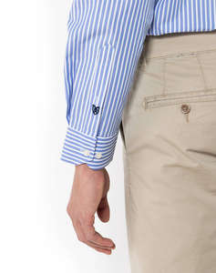 THE BOSTONIANS РИЗА ACORN POPLIN CUSTOM FIT Stripe POPLIN Semi-rex Custom FIT
