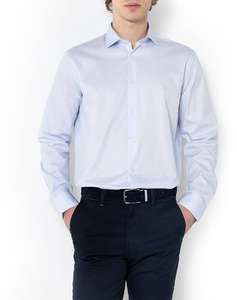 THE BOSTONIANS РИЗА ACORN POPLIN CUSTOM FIT Stripe POPLIN Semi-rex Custom FIT