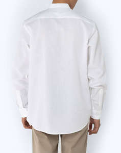 THE BOSTONIANS РИЗА ΒΑΜΒΑΚΙ ΛΙΝΟ CUSTOM FIT Plain COTTONLINEN Mao CustomFit