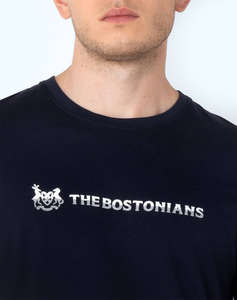 THE BOSTONIANS BLOUSE T-SHIRT TWO-TONE LOGO REGULAR