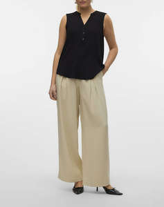 VERO MODA VMBELLA SL V-NECK TOP WVN GA NOOS
