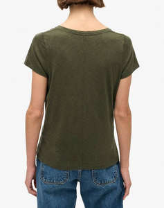 SUPERDRY D1 STUD SCOOP NECK TEE ДАМСКА ТЕНИСКА