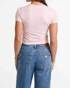 GUESS JEANS GJ SS CN BABY EMB ST - MID ORGANIC STRETCH JERSEY 180 ТЕНИСКА W