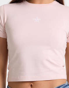 GUESS JEANS GJ SS CN BABY EMB ST - MID ORGANIC STRETCH JERSEY 180 ТЕНИСКА W