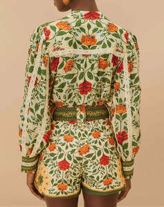 FARM RIO GARDEN TAPESTRY SAND SHORTS