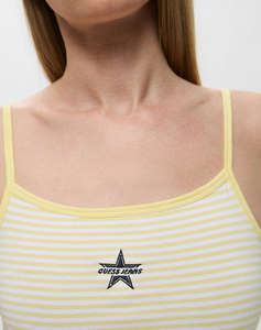 GUESS JEANS GJ EMB STAR TANK TOP - ORG CO JERSEY YD STRETCH 180 ТЕНИСКА W