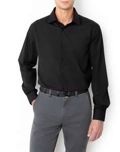 THE BOSTONIANS РИЗА POPLIN CUSTOM FIT Plain POPLIN Classic Custom Fit