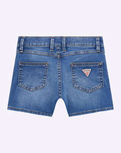 GUESS STRETCH DENIM SHORT - STRETCH DENIM_9.1 OZ КЪСИ ПАНТАЛОНИ ЗА ДЕЦА GIRL