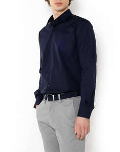THE BOSTONIANS РИЗА POPLIN CUSTOM FIT Plain POPLIN Classic Custom Fit