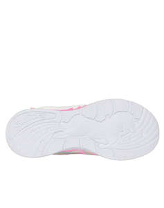 SKECHERS Lighted Unicorn Bungee & Gore Sneaker W/ Rainbow Glitter Print Upper