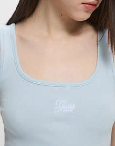 GUESS JEANS GJ TANK TOP SLIM RIB - ORG CO GUNNAR STR RIB 215 ТЕНИСКА W