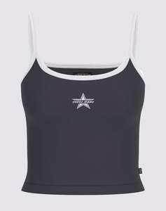 GUESS JEANS GJ EMB STAR TANK TOP - MID ORGANIC STRETCH JERSEY 180 ТЕНИСКА W