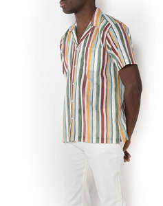THE BOSTONIANS РИЗА CHARLES ΛΙΝΟ ΒΑΜΒΑΚΙ CUSTOM Print LINEN COTTON Bayron Custom FIT