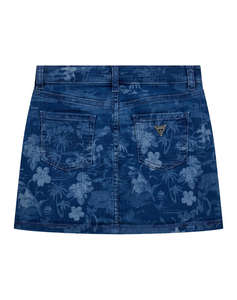 GUESS STRETCH DENIM SKIRT - POLY COTTON SERIOUS STR INDIGO ДЕТСКА ПОЛА GIRL