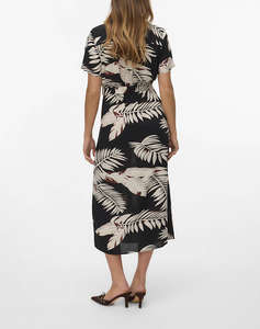 VERO MODA VMEASY JOY S/S LONG SHIRT DRESS WVN GA