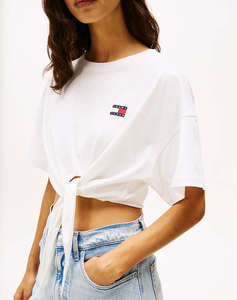 TOMMY JEANS TJW REG WAIST TIE BADGE TEE EXT