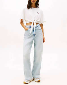 TOMMY JEANS TJW REG WAIST TIE BADGE TEE EXT