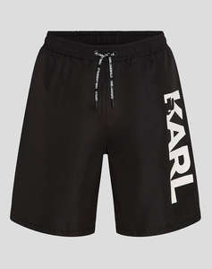 KARL LAGERFELD LOGO LONG BOARDSHORTS