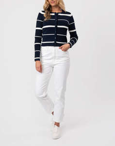 TED BAKER ELORIAA Crew Neck Fitted Cardigan